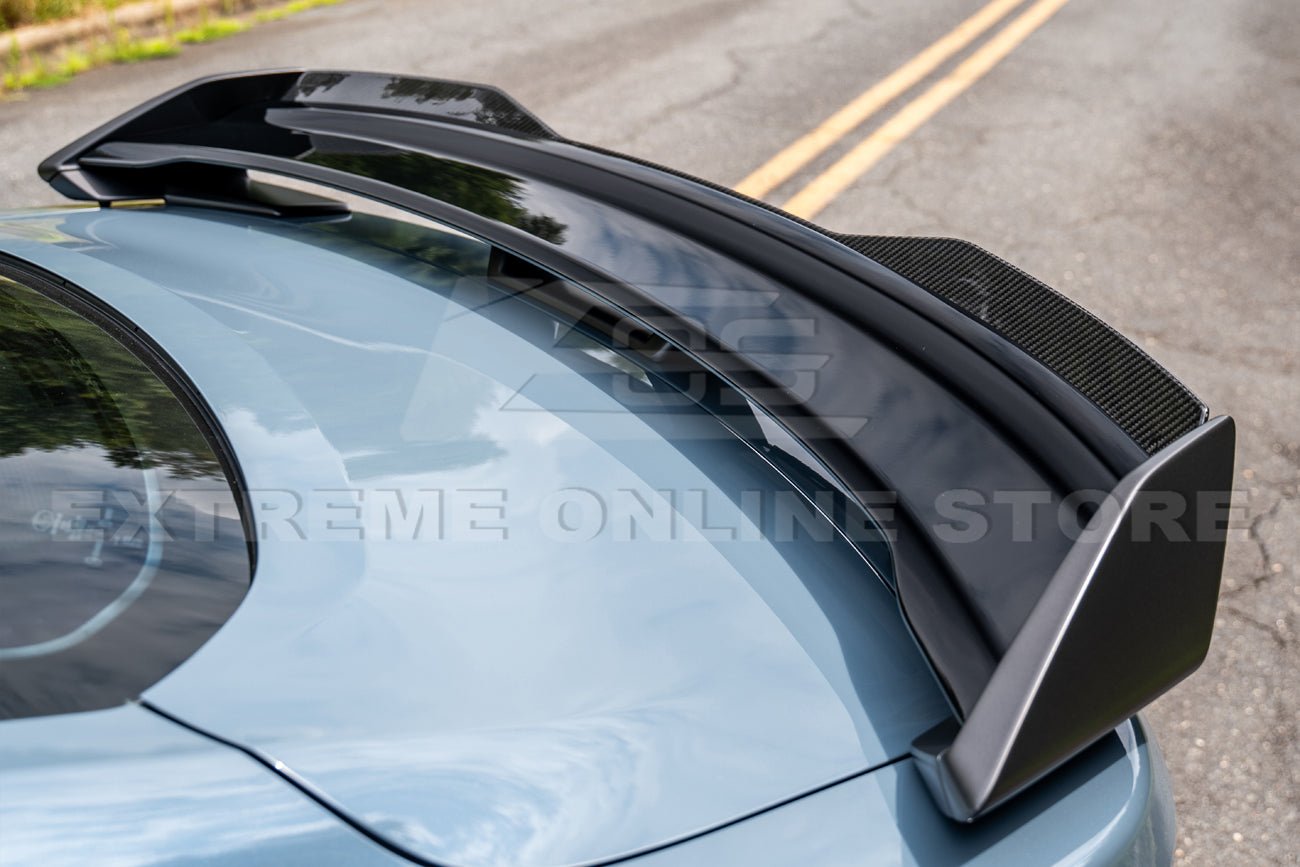 Ford Mustang S650 Dark Horse Performance Style Dry Carbon Fiber Rear Gurney Flap Spoiler 2024-Up
