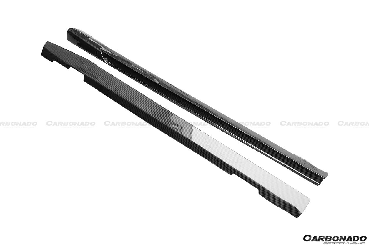 2008 - 2014 Mercedes Benz W204 C63 AMG Sedan VS Style Carbon Fiber Side Skirts