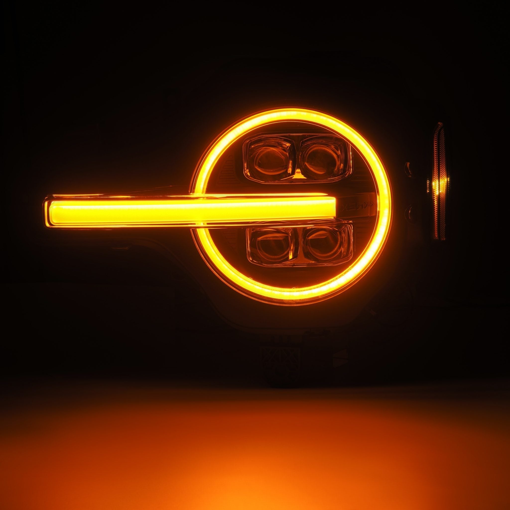 21-25 Ford Bronco / 22-25 Ford Bronco Raptor NOVA-Series LED Projector Headlights Alpha-black | AlphaRex