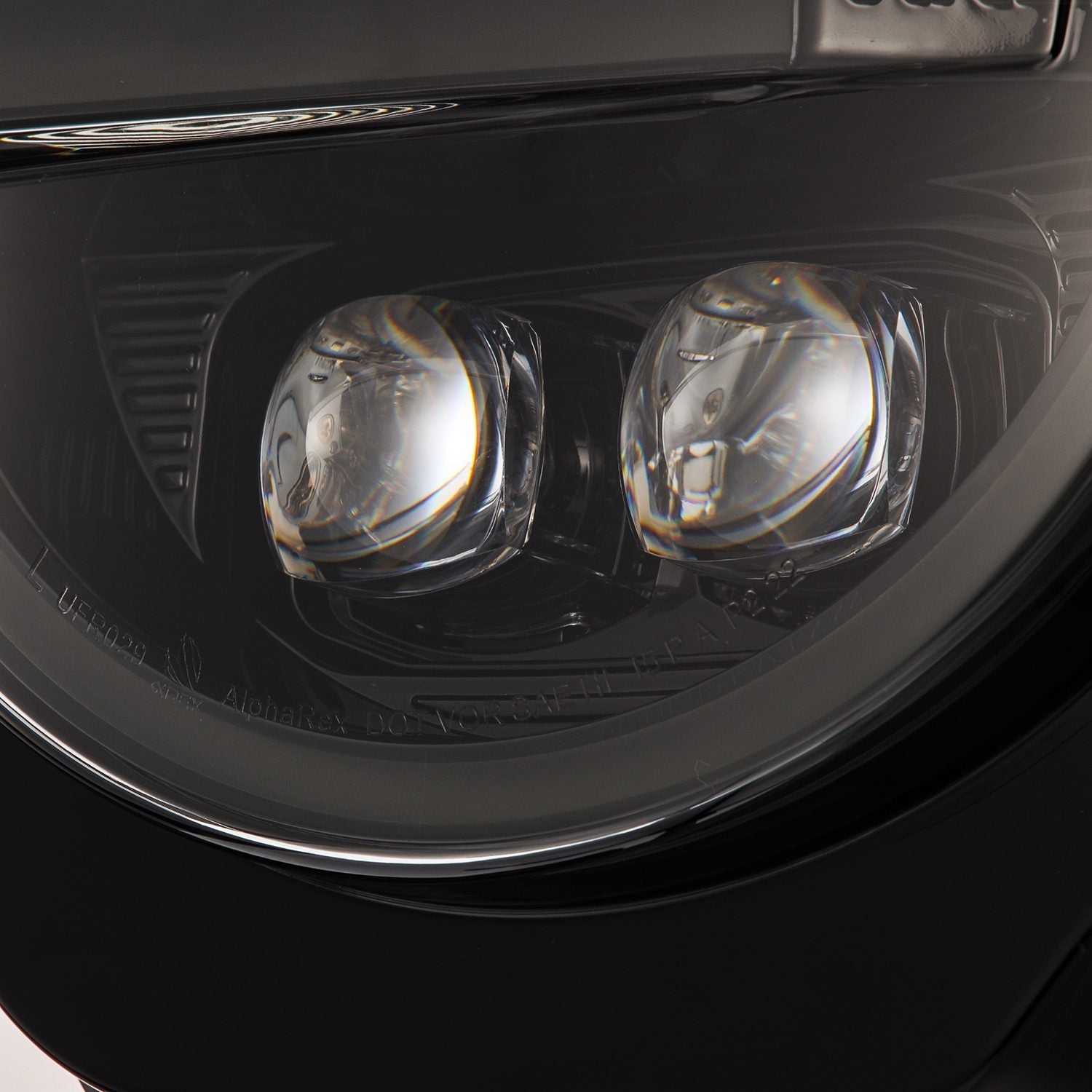 21-25 Ford Bronco / 22-25 Ford Bronco Raptor NOVA-Series LED Projector Headlights Alpha-black | AlphaRex