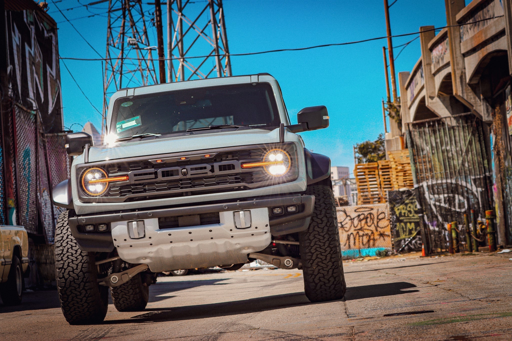 21-25 Ford Bronco / 22-25 Ford Bronco Raptor NOVA-Series LED Projector Headlights Alpha-black | AlphaRex