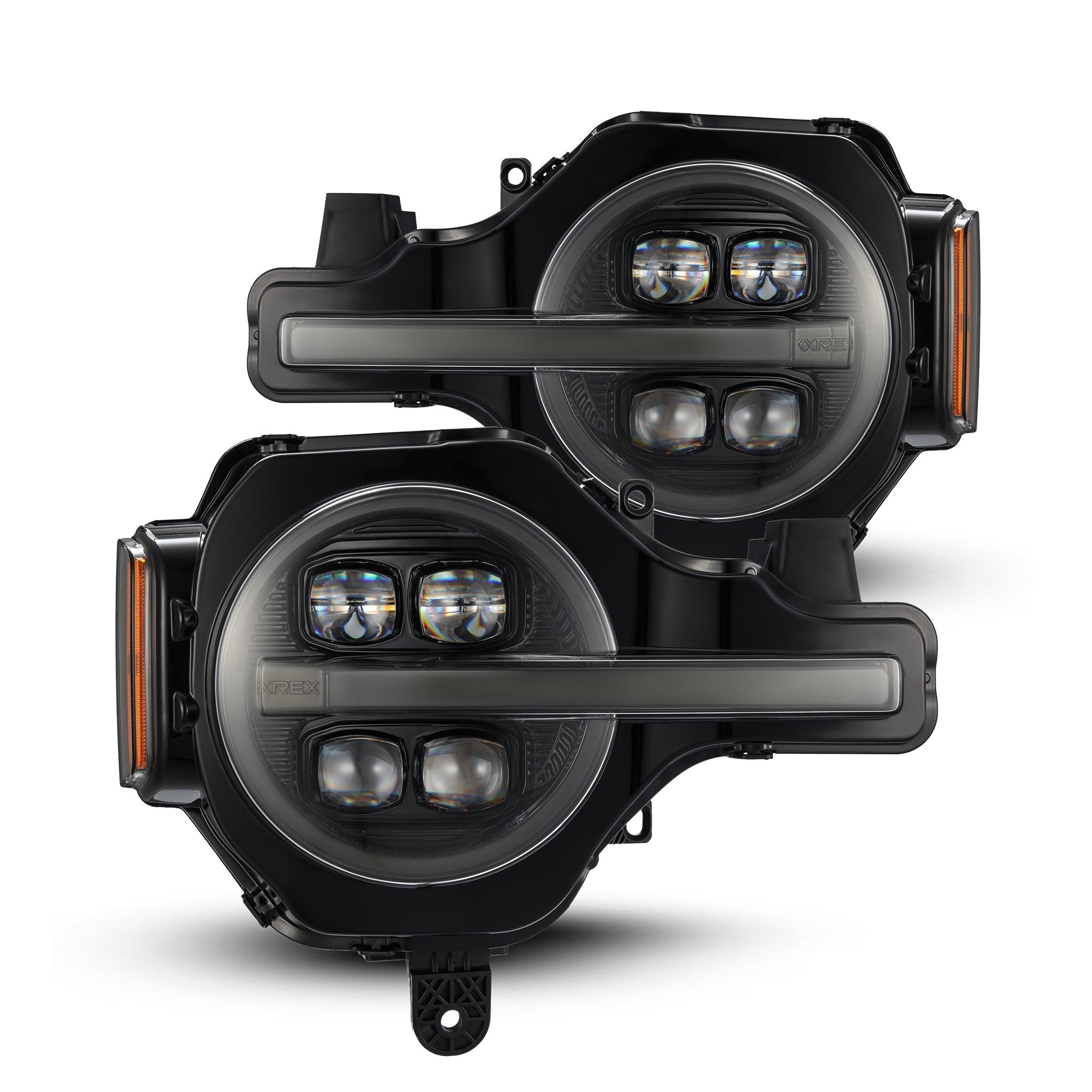 21-25 Ford Bronco / 22-25 Ford Bronco Raptor NOVA-Series LED Projector Headlights Alpha-black | AlphaRex