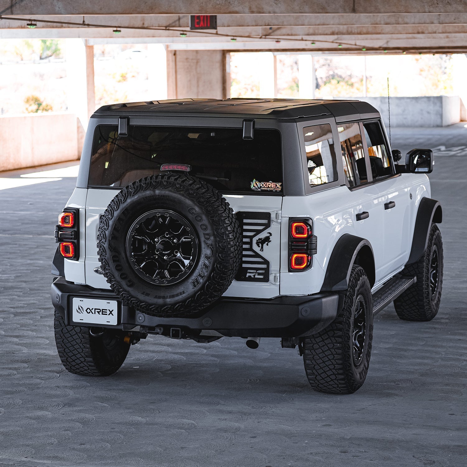 21-25 Ford Bronco NOVA-Series Prismatic LED Tail Lights Alpha-Black | AlphaRex