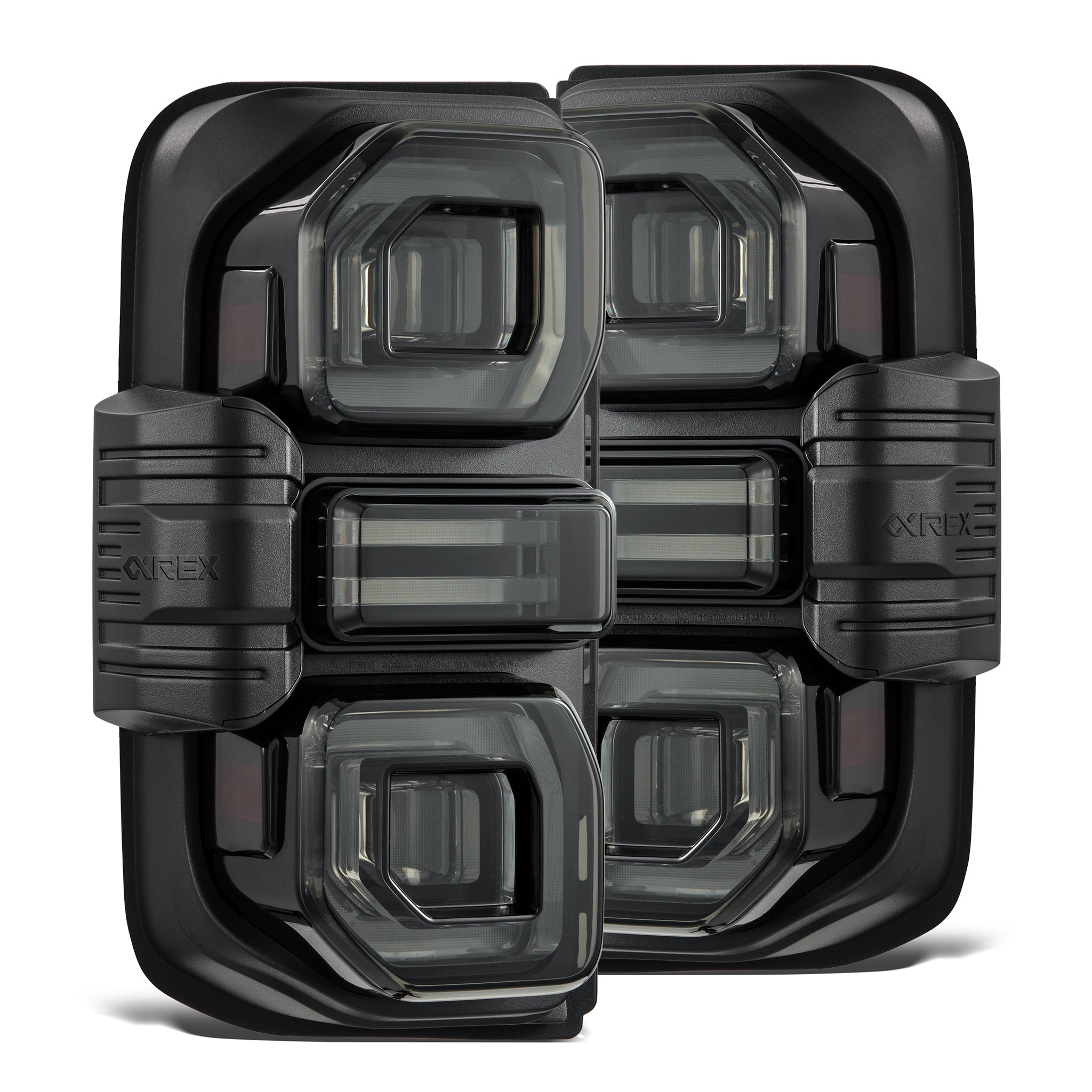 21-25 Ford Bronco NOVA-Series Prismatic LED Tail Lights Alpha-Black | AlphaRex