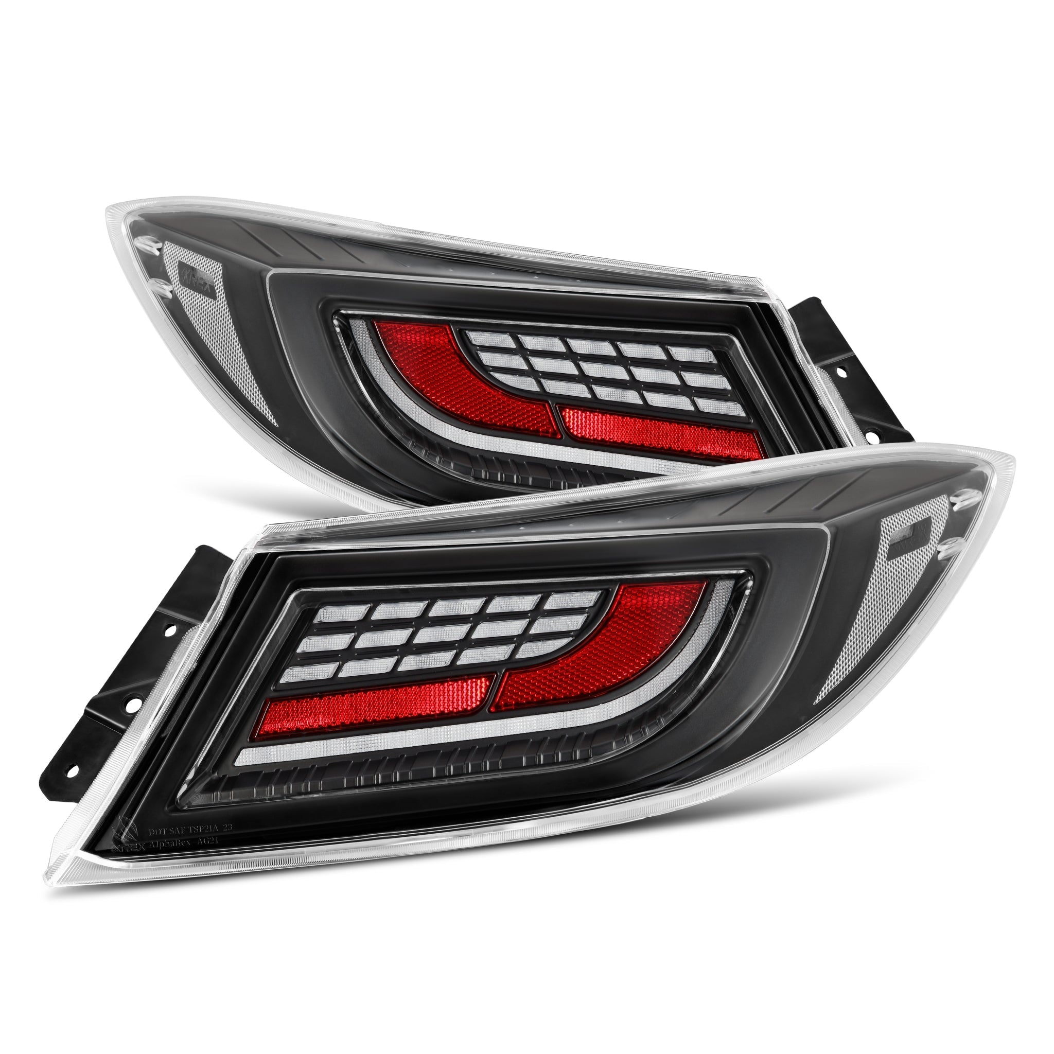 21-25 Toyota GR86/Subaru BRZ LUXX-Series LED Tail Lights Alpha-Black | AlphaRex