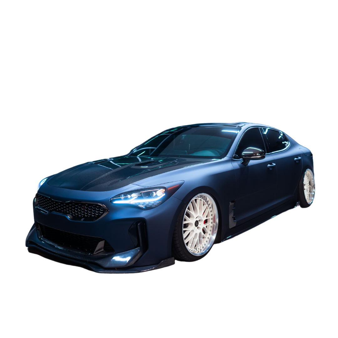 Adro Kia Stinger Carbon Fiber Front Lip V2