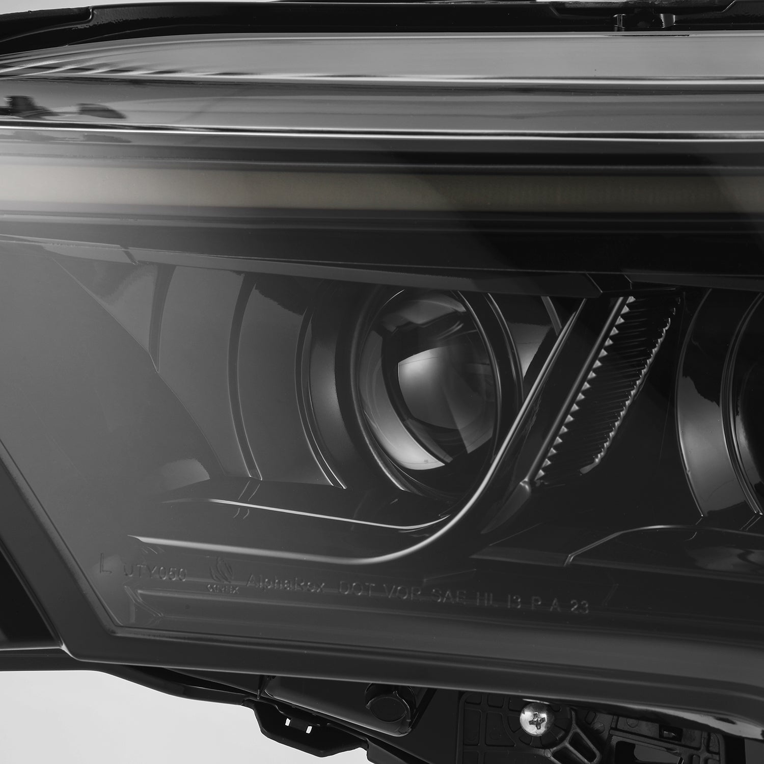 22-25 Toyota Tundra/Sequoia LUXX-Series LED Projector Headlights Alpha-Black | AlphaRex