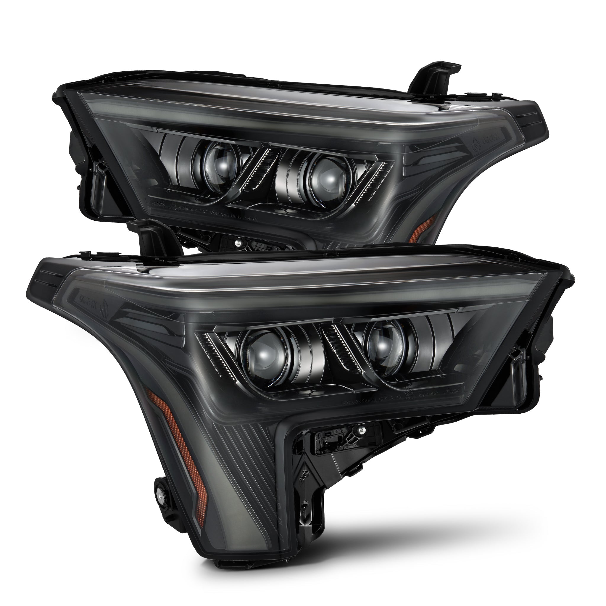 22-25 Toyota Tundra/Sequoia LUXX-Series LED Projector Headlights Alpha-Black | AlphaRex