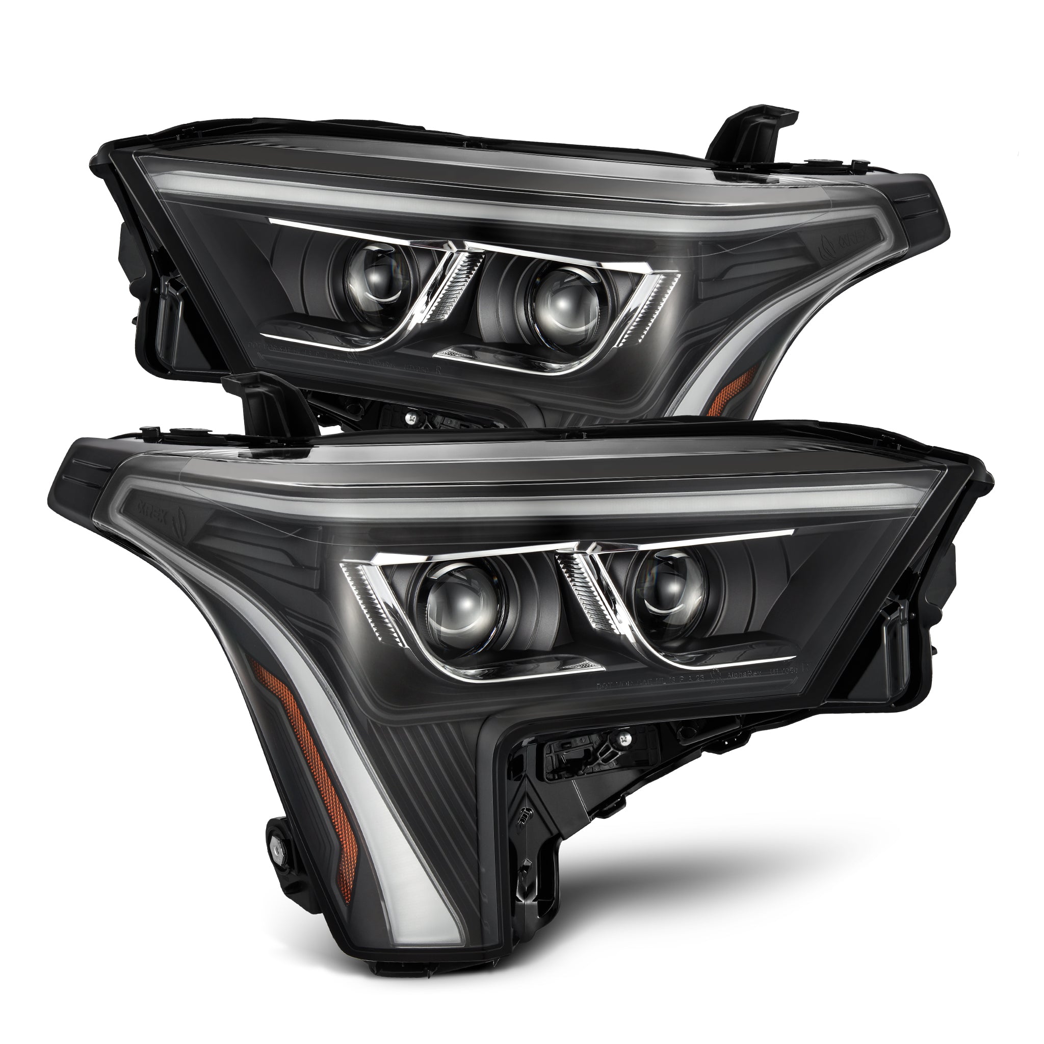 22-25 Toyota Tundra/Sequoia LUXX-Series LED Projector Headlights Black | AlphaRex