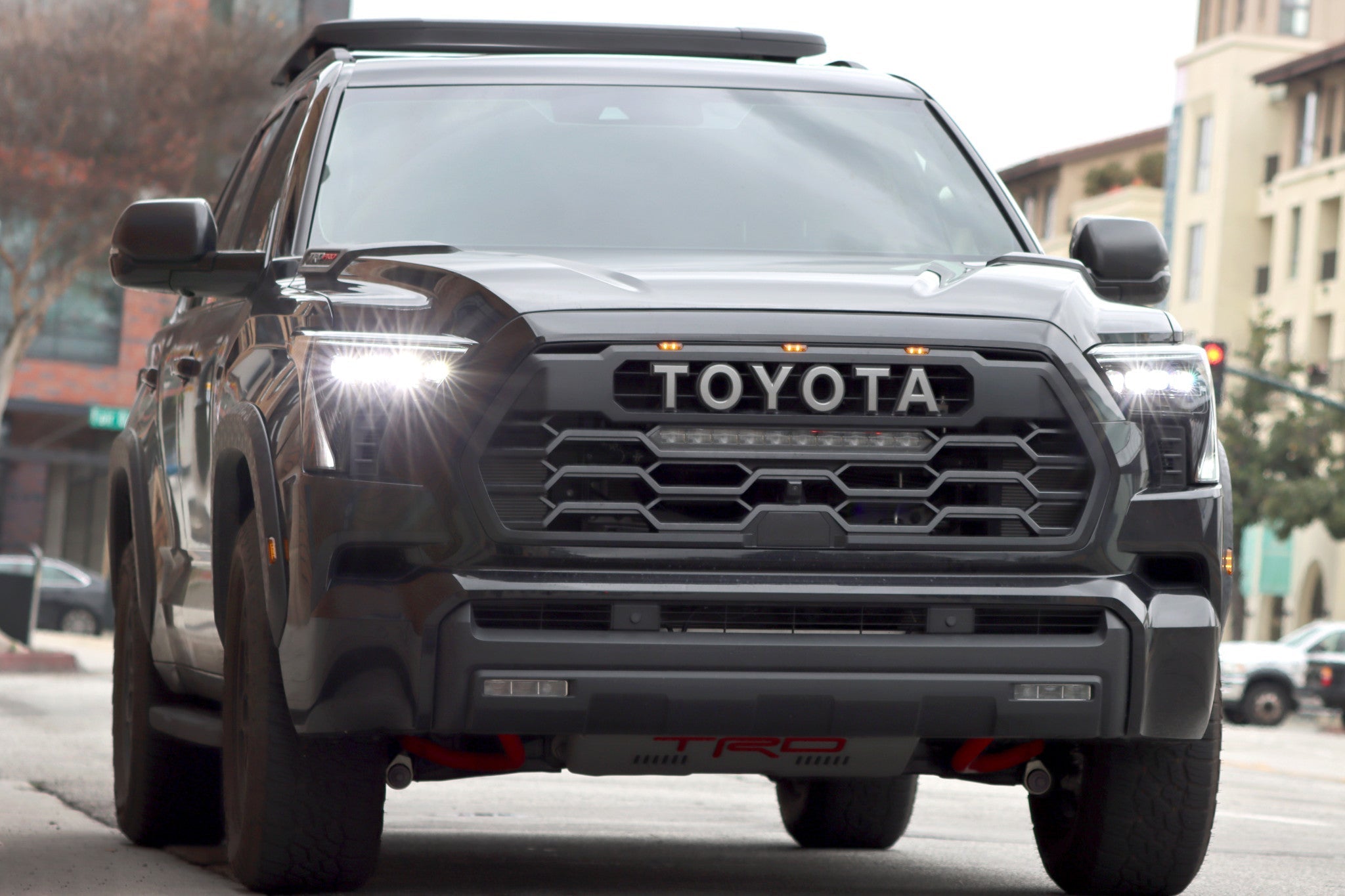 22-25 Toyota Tundra/Sequoia NOVA-Series LED Projector Headlights Alpha-Black | AlphaRex