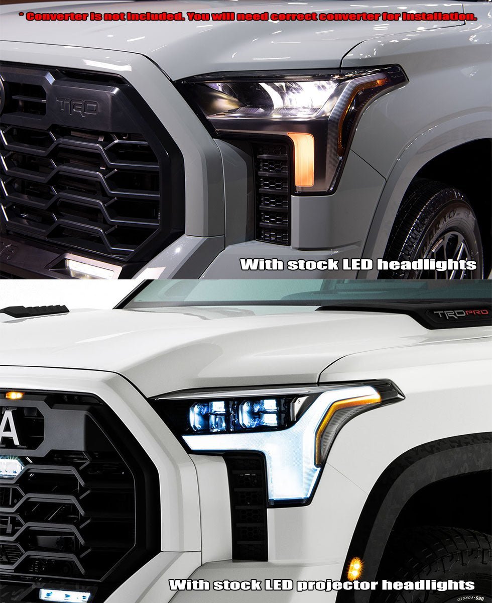 22-25 Toyota Tundra/Sequoia NOVA-Series LED Projector Headlights Black | AlphaRex