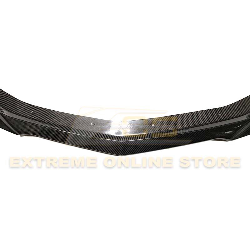 Chevrolet Camaro 6th Gen SS ZL1 Conversion Gloss Black Carbon Fiber Front Lip Splitter 2016-2018