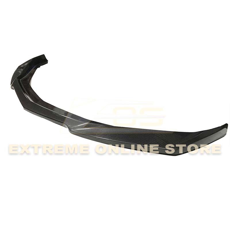 Chevrolet Camaro 6th Gen SS ZL1 Conversion Gloss Black Carbon Fiber Front Lip Splitter 2016-2018