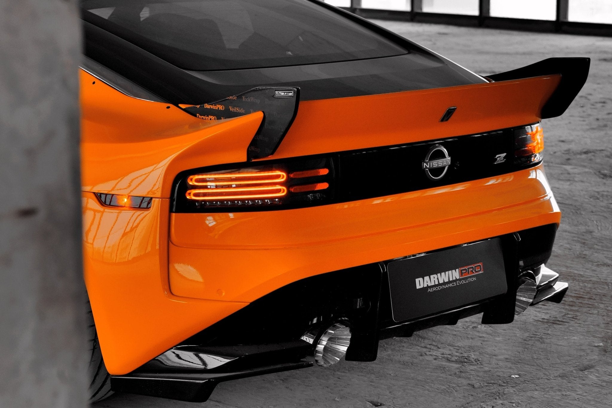 Nissan 400Z RZ34 VS Style Rear Bumper Centre Fins and Covers 2022-Up