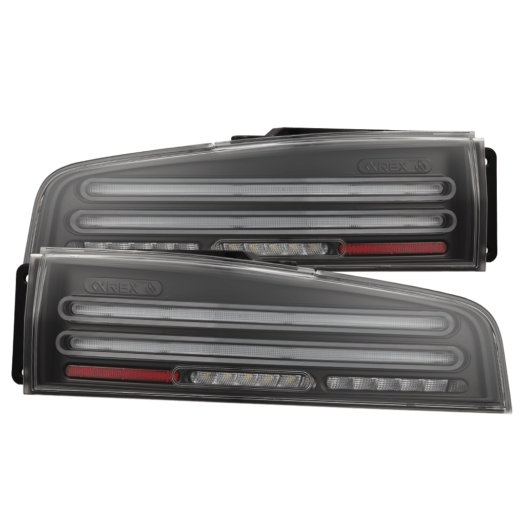 23-25 Nissan Z Twin-Loop Style NOVA-Series Prismatic LED Tail Lights Black | AlphaRex