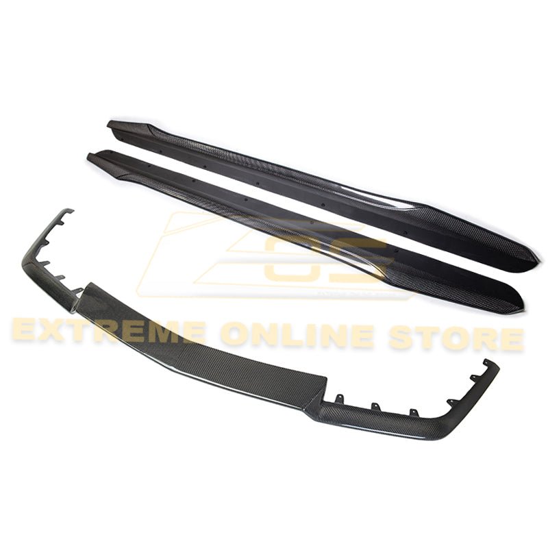 Cadillac CTS-V Carbon Fiber Front Splitter Side Skirts Kit 2009-2015