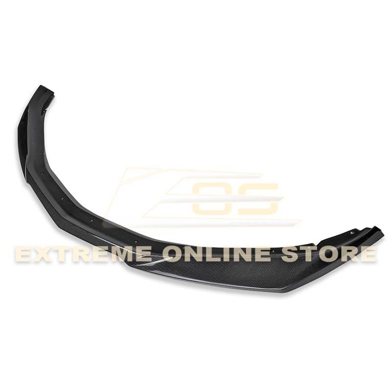 Chevrolet Camaro 6th Gen SS ZL1 Conversion Gloss Black Carbon Fiber Front Lip Splitter 2016-2018
