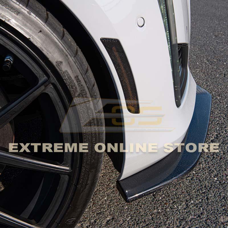 2014-19 Cadillac CTS Carbon Fiber Front Splitter & Side Skirts - Extreme Online Store