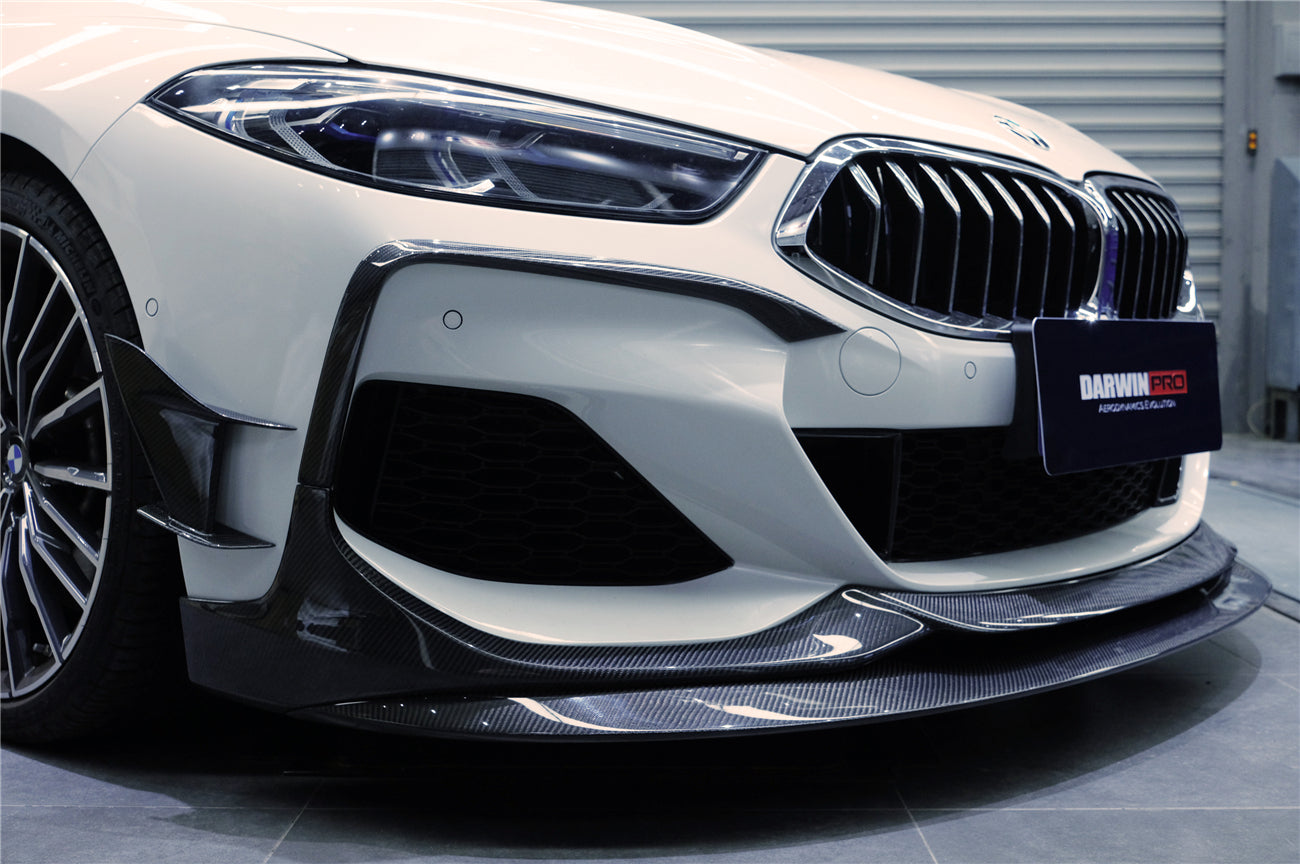 2018-2022 BMW 8 Series G14 Convertible/G15 Coupe/G16 4DR-Gran Coupe 840/850 IMP Performance Carbon Fiber Front Bumper Canards