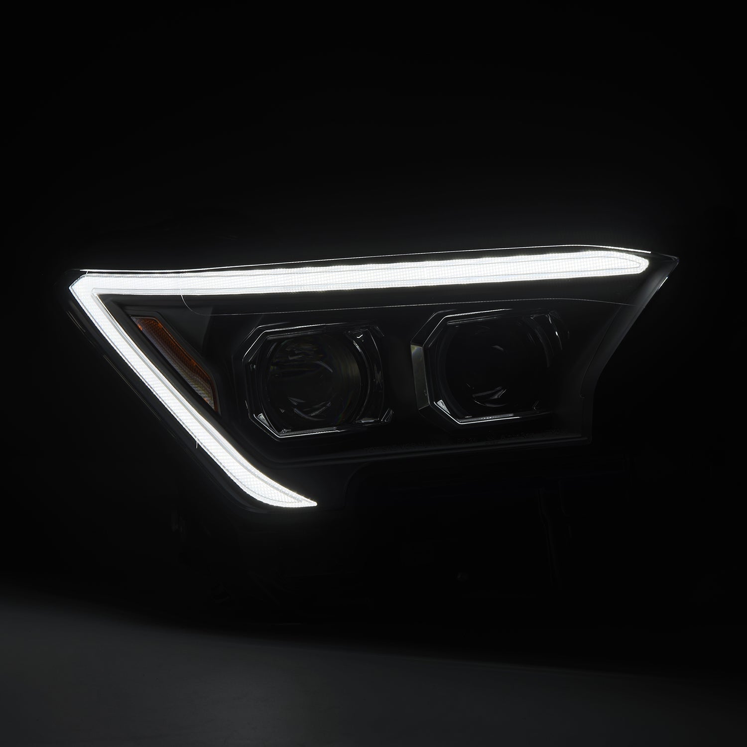 24-25 Toyota Tacoma / 25-up 4Runner LUXX-Series LED Projector Headlights Black | AlphaRex