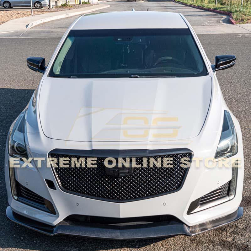 2014-19 Cadillac CTS Carbon Fiber Front Splitter & Side Skirts - Extreme Online Store