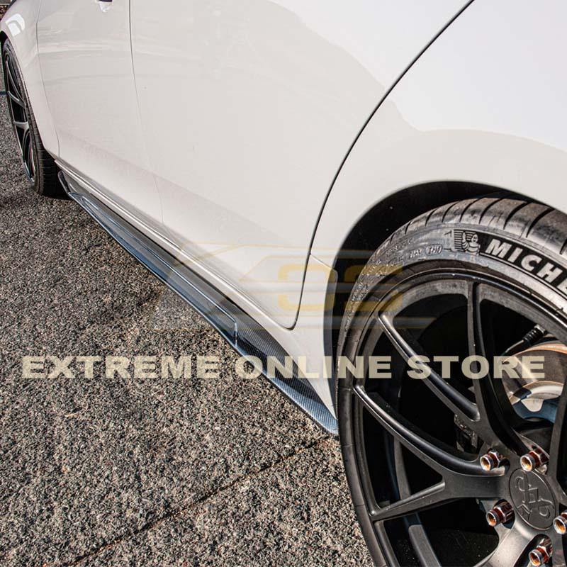 2014-19 Cadillac CTS Carbon Fiber Front Splitter & Side Skirts - Extreme Online Store