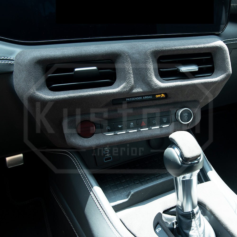 Ford Mustang S650 Suede Leather Dashboard Center AC Trim Cover 2024+