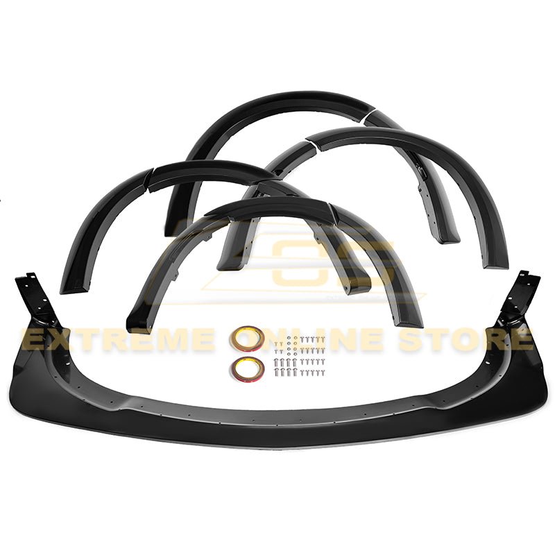 Dodge Charger SRT Widebody Style Front Splitter Side Fender Flares 2015-Up