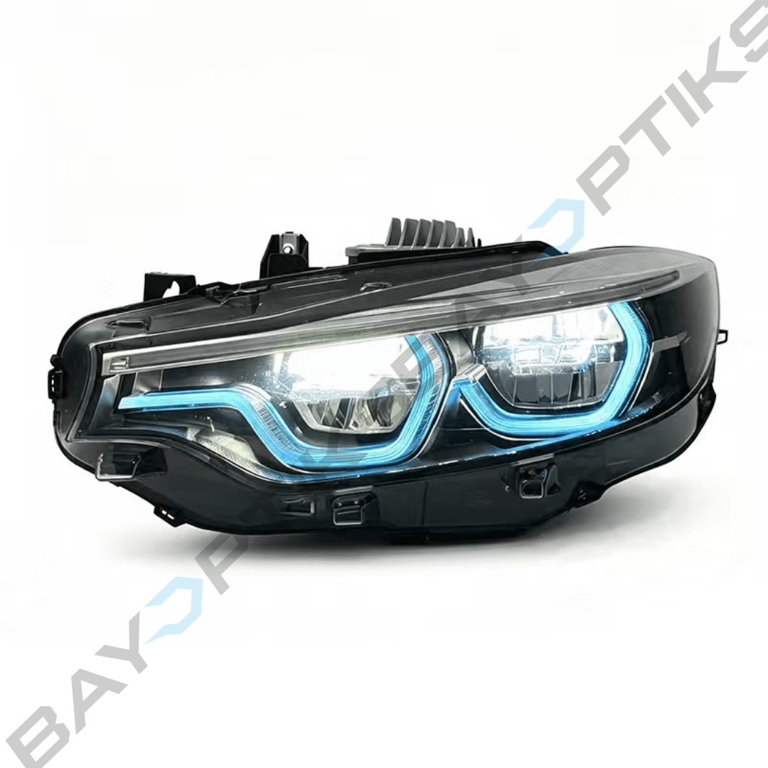 BMW F32 F36 F80 F82 4 Series M3 M4 Black Shadow RGB Style LED Headlights 2014-2020