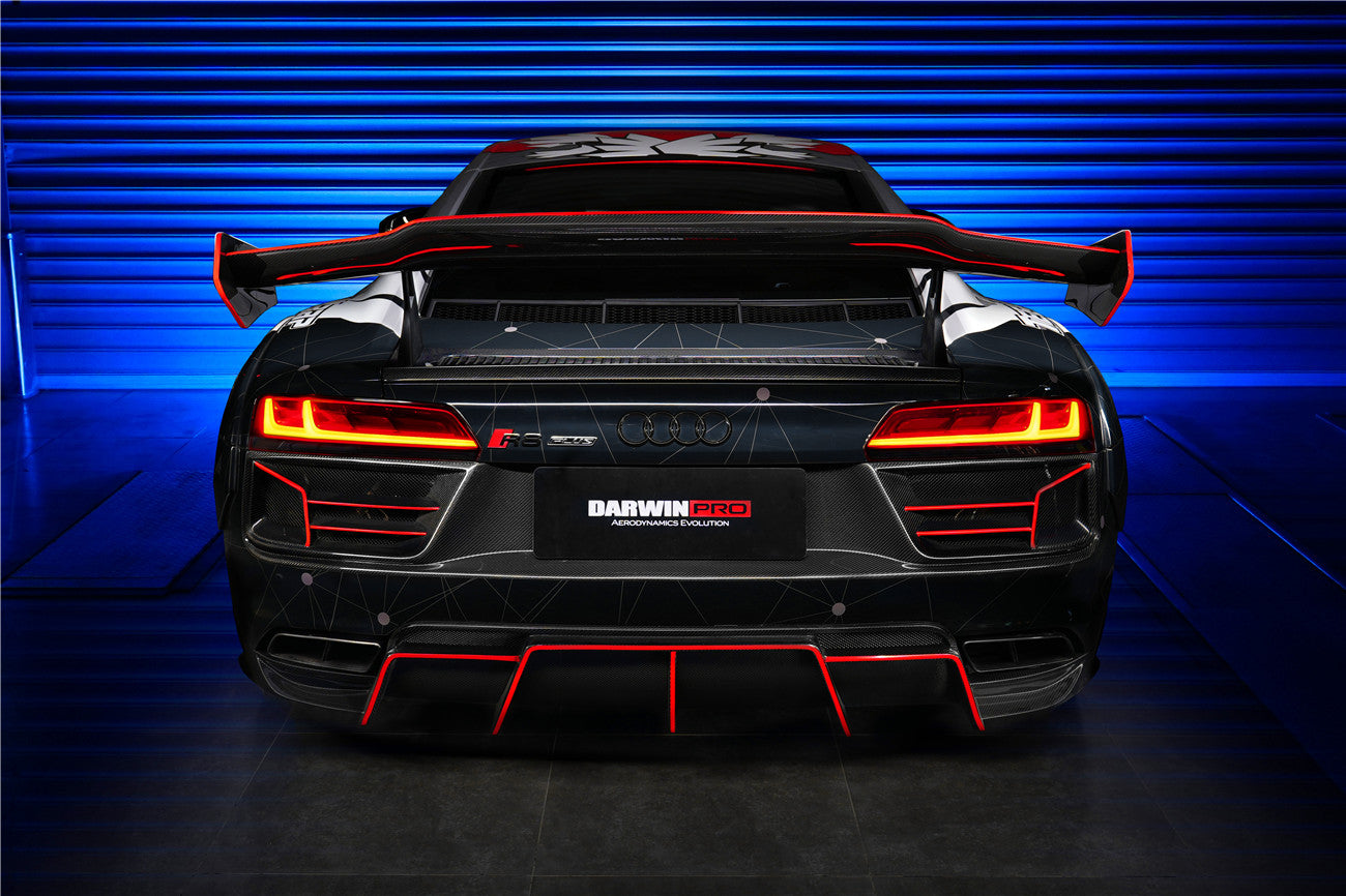 2016 - 2019 Audi R8 GEN2 V10 PLUS Coupe ONLY IMPII Carbon Fiber Trunk Wing with  Base