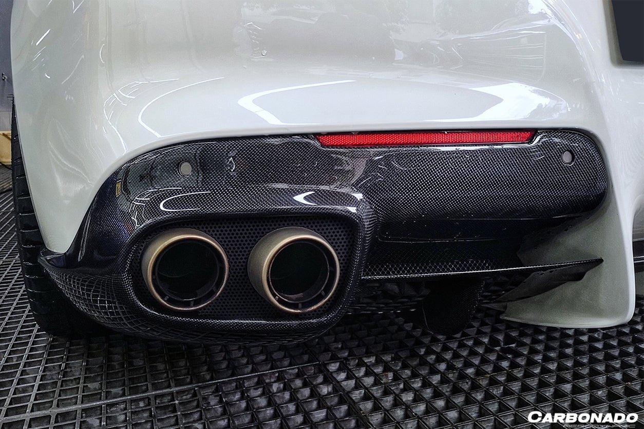 2012 - 2017 Ferrari F12 Berlinetta RS Style Carbon Fiber Rear Diffuser