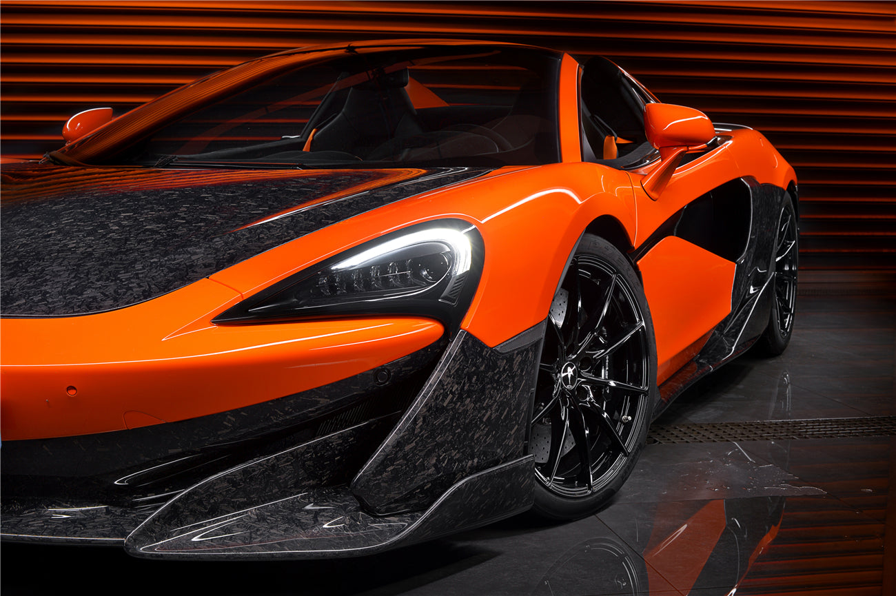 2018 - 2021 McLaren 600lt Carbon Fiber Front Lip Side Splitter