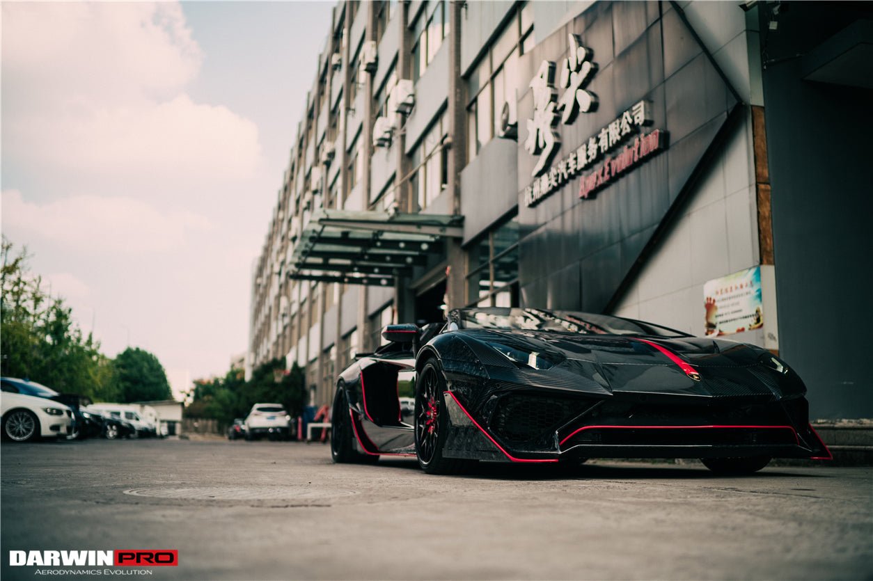 2011 - 2016 Lamborghini Aventador LP700 Roadster SV-BKSSII Style Wide Body Carbon Fiber Aero Full Kit