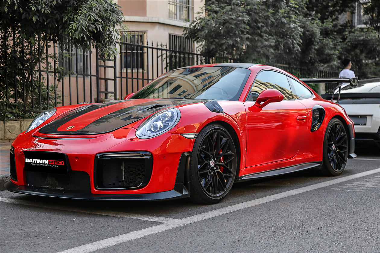 2016 - 2019 Porsche 911 991.2 Carrera &Targa 4 & 4S GT2RS Style Partial Carbon Fiber Front Bumper