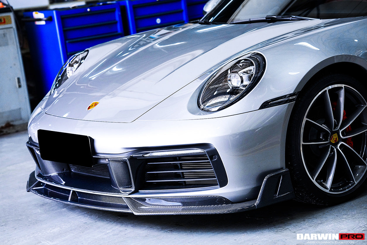 2019 - 2023 Porsche 911 992 Carrera S & 4 & 4S & Targa & Cabriolet BKSS Style Front Middle Lip