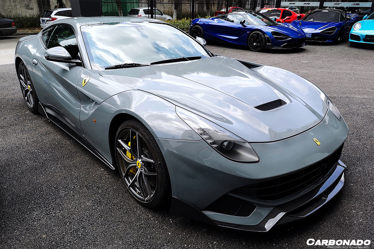 2012 - 2017 Ferrari F12 Berlinetta DC Style Carbon Fiber Side Skirts