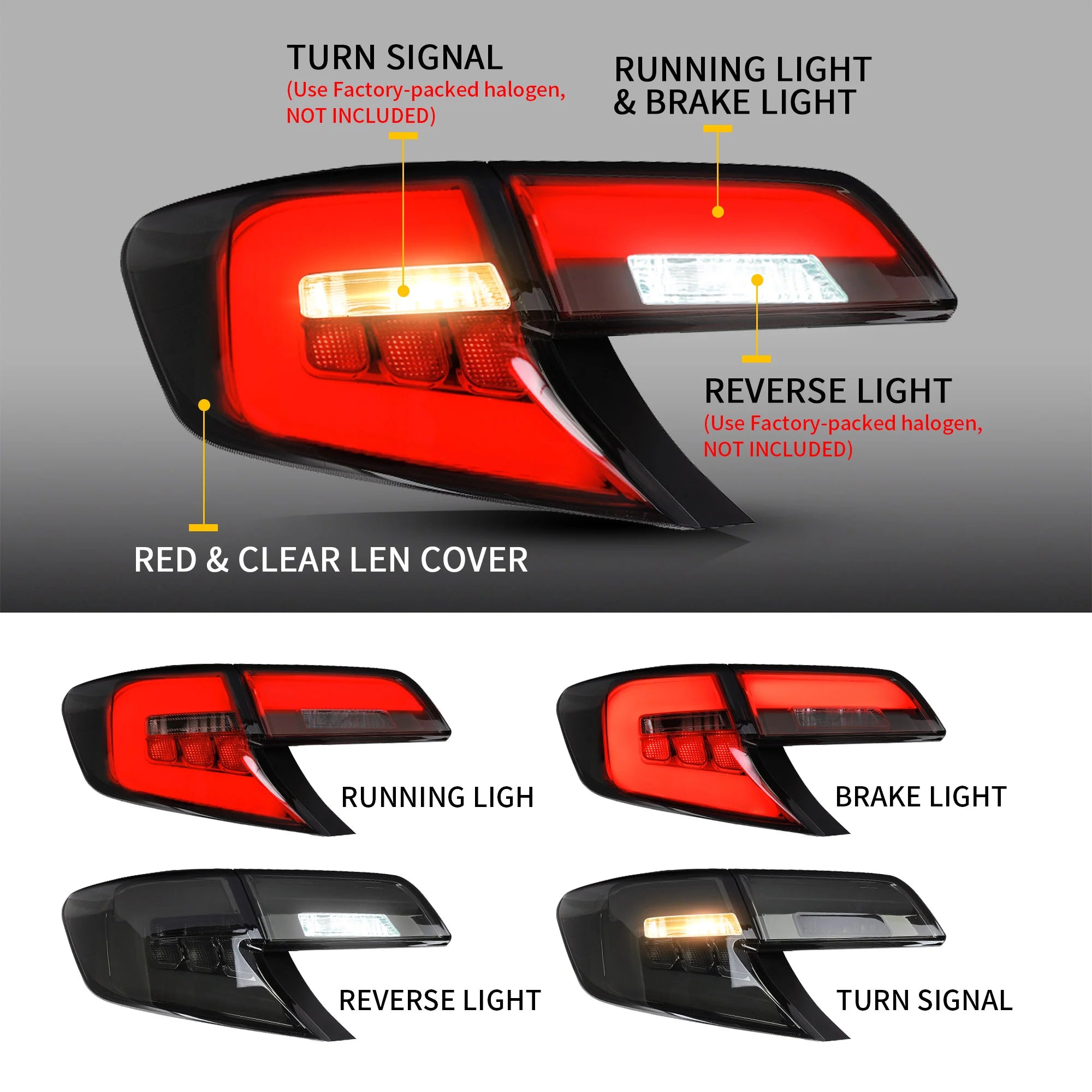 2012 - 2014 Toyota Camry LED Tail Lights
