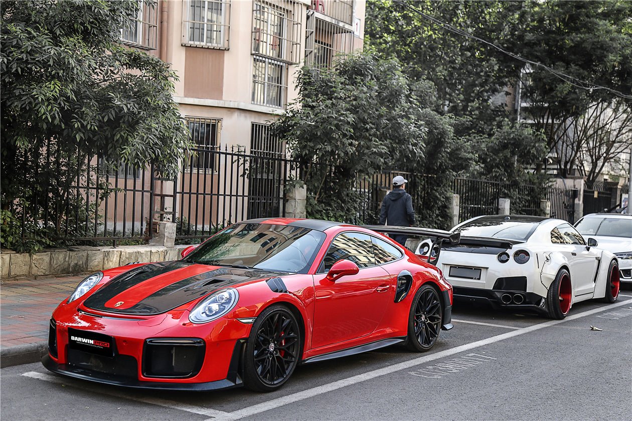 2016 - 2019 Porsche 911 991.2 Carrera &Targa 4 & 4S GT2RS Style Partial Carbon Fiber Front Bumper