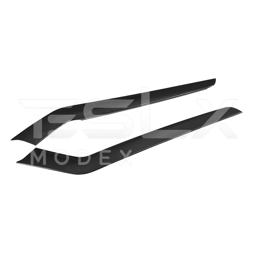Tesla Model 3 Model Y Carbon Fiber Interior Center Console Shift Side Covers 2020-2025
