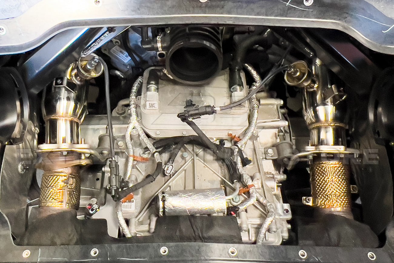 Chevrolet Corvette C8 Stingray Performance Long Tube Header Exhaust System 2020-Up