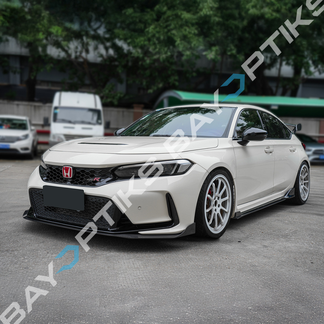 Honda Civic Type-R Carbon Fiber Reverse Winglet Side Skirt Extension 2022-2025