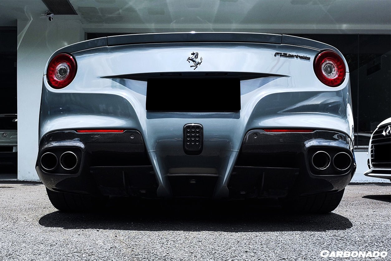 2012 - 2017 Ferrari F12 Berlinetta RS Style Carbon Fiber Rear Diffuser