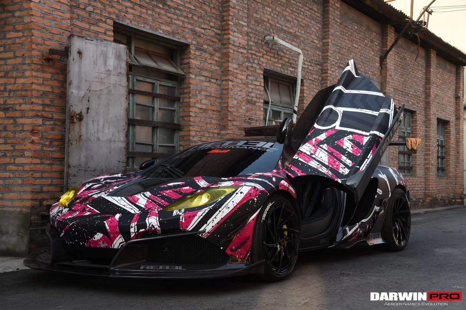 2011-2014 McLaren 12C Rebel Style Carbon Fiber Front Bumper