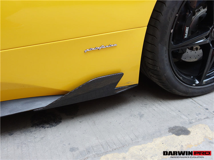 2010 - 2015 Ferrari 458 Coupe/Spyder Speciale Style Carbon Fiber Side Skirts Canards