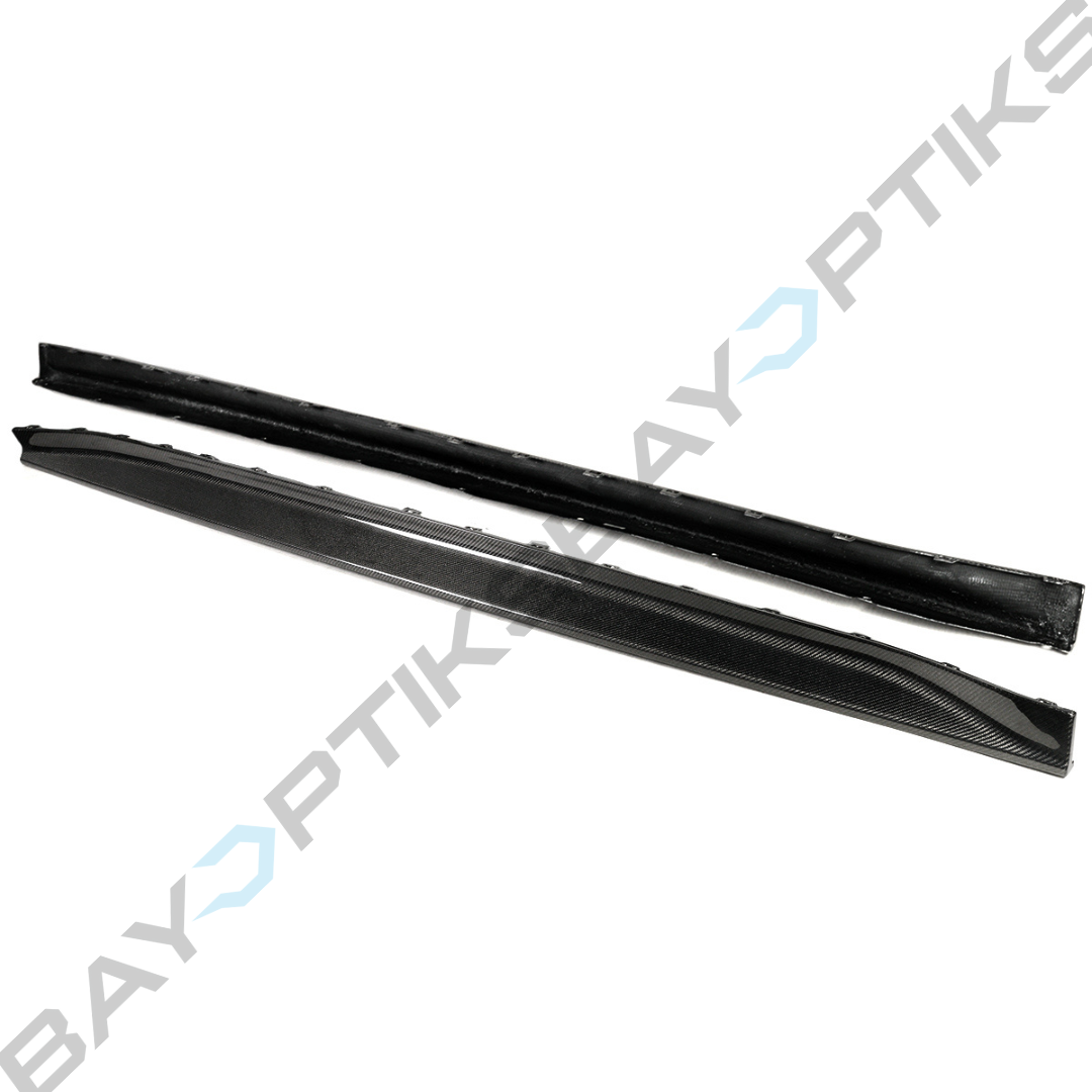 BMW G80 M3 VST Style Carbon Fiber Side Skirt Extension Rocker Panel 2021-2025