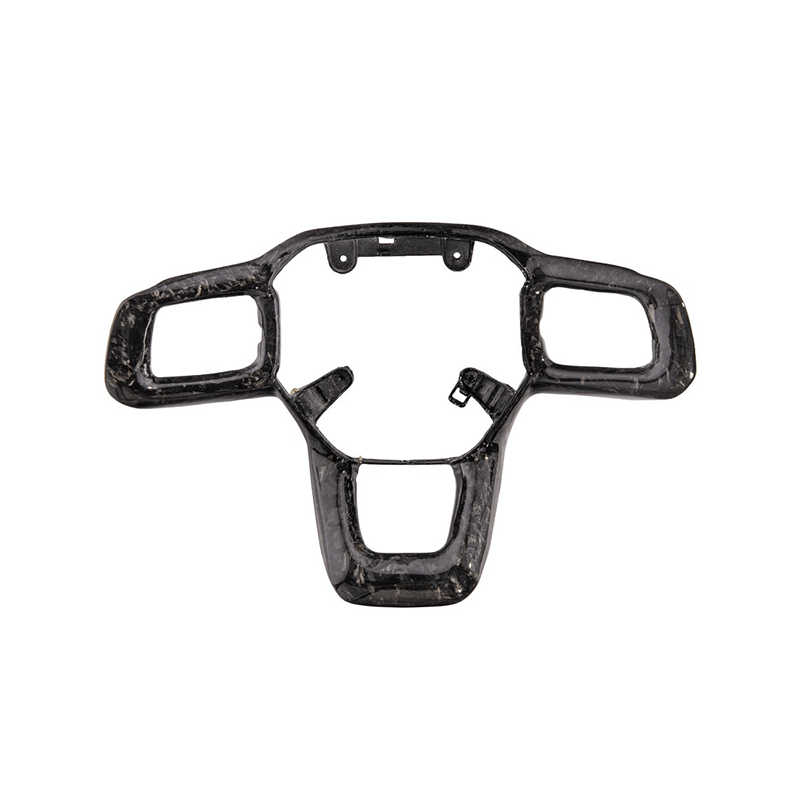 Ford Mustang S650 Carbon Fiber Steering Wheel Button Cover 2024-Up
