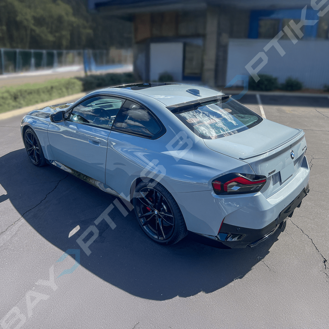 BMW G42 2 Series G87 M2 V Style Carbon Fiber Rear Window Roof Spoiler 2022-2025