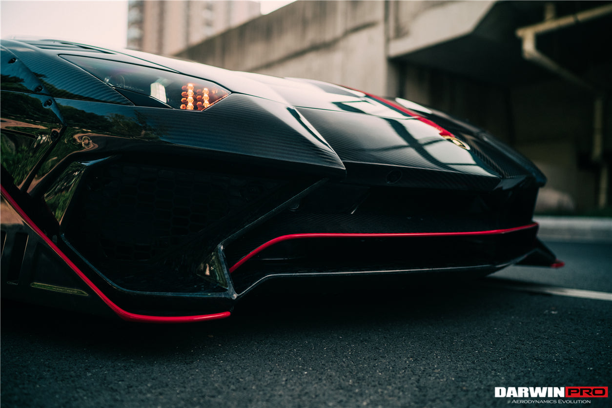 2011 - 2016 Lamborghini Aventador LP700 Coupe SV-BKSSII Style Wide body Carbon Fiber Aero Full Kit