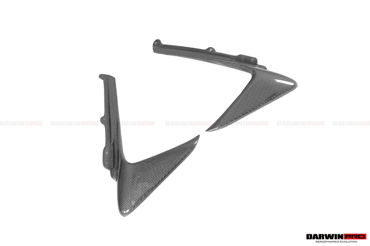 2018 - 2022 Ferrari 488 Pista Carbon Fiber Front Bumper Vent Canards