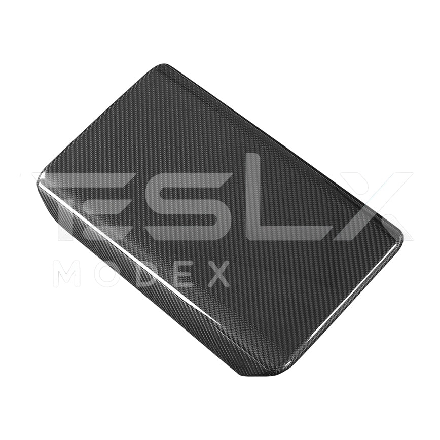 Tesla Model 3 Model Y Carbon Fiber Interior Center Armrest Cover 2020-Up